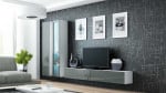 Cama Living room cabinet set VIGO 3 baltas/pilkas gloss