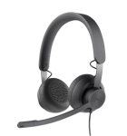 Logitech Zone 750 ausinės su mikrofonu ir laidu, Juodos