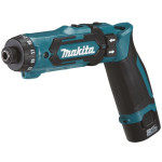 Suktuvas Makita DF012DSJ; 7,2 V; 2x1,5 Ah akum.