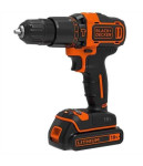 Akumuliatorinis smūginis gręžtuvas BDCHD18KB 18V 2 x 1,5 Ah, Black & Decker