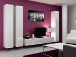 Cama living room cabinet set VIGO 1 baltas gloss