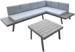 Lauko baldų komplektas Sodo baldų komplektas DELGADO corner sofa and table