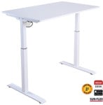 Reguliuojamo aukščio stalas SUN-FLEX® EASYDESK ELITE, baltos spalvos