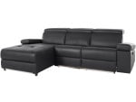 Trivietė sofa Loft Rayland, juoda