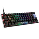 Ducky One 3 Classic Juodas/Baltas Mini klaviatūra žaidimams, RGB LED – MX–Juodas – DE išdėstymas