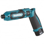 Makita TD022DSJ Akumuliatorinis smūginis suktuvas7,2 V 2x1,5 Ah Li-ion 25 Nm 1/4" LED 0-2300rpm, MAKPACK