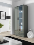 Cama display cabinet SOHO S6 2D2S pilkas/pilkas gloss