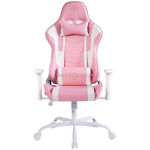 Žaidimų kėdė DELTACO GAMING PINK LINE PCH80, PU odos, geležinis rėmas, rožinė / GAM-096-P