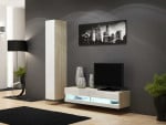 Cama Living room cabinet set VIGO NEW 13 sonoma/baltas gloss