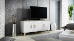 Cama sideboard LOTTA 150 3D baltas + sonoma oak