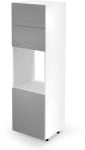 VENTO DP-60/214 high cargo cabinet, color: baltas / light pilkas