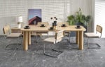 ELEFANTE RECTANGLE extension table, natural oak