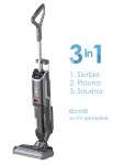 Įkraunamas plaunantis dulkių siurblys Zyle Cordless WetClean ZYWETCLEAN