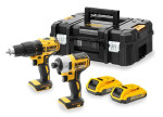 DeWALT Akumuliatorinių įrankių komplektas DCK2060D2T-QW 18V 2x2.0Ah TSTAK II