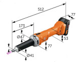 akumuliatorinė szlifierka prosta AGSZ18-90LBL/18V Select Fein [71230362000]