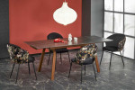 LOZANO extension table, juodas marble / walnut