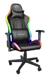 Žaidimų kėdė Trust GXT 716 Rizza RGB LED Illuminated Gaming Chair, Juoda, 23845