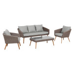 Lauko baldų komplektas Sodo baldų komplektas NORWAY coffee table, sofa, 2 chairs