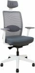 Task chair ANGGUN pilkas with baltas frame