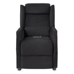 Žaidimų kėdė-fotelis Deltaco DC430 iš minkšto Alcantara audinio Recliner Gaming Chair, Juoda