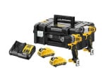 Įrankių rinkinys DeWalt DCK2110L2T-QW (DCD701 + DCF801); 12 V; 2x3,0 Ah akum.