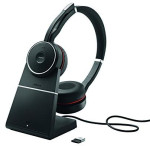 Ausinės JABRA Evolve 75+Charg.stand Link 370 MS