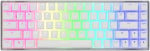 Dark Project KD68B Transparent White, Pudding, Teal Switch, US