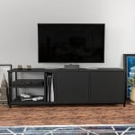 TV stalas Primrose - Black, Anthracite