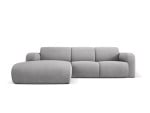 Kairinė sofa Windsor & Co Lola, 250x170x72 cm, šviesiai pilka