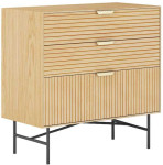 Sideboard BASSEL 80x40xH80cm, 3D melamine