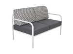 Dvivietė lauko sofa Patio Agat, pilka/balta